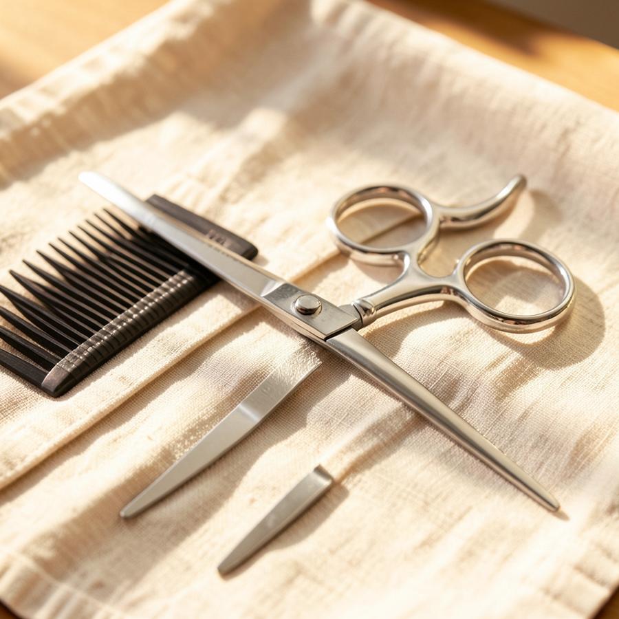 Tijeras y peines profesionales de peluquería
